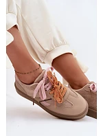 Dámské Tenisky S Světle Hnědé model 22095307 - Boto Dámské Tenisky S Světle Hnědé model 22095307 - Boto