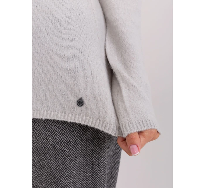 Sweter model 18990740 jasny szary - FPrice