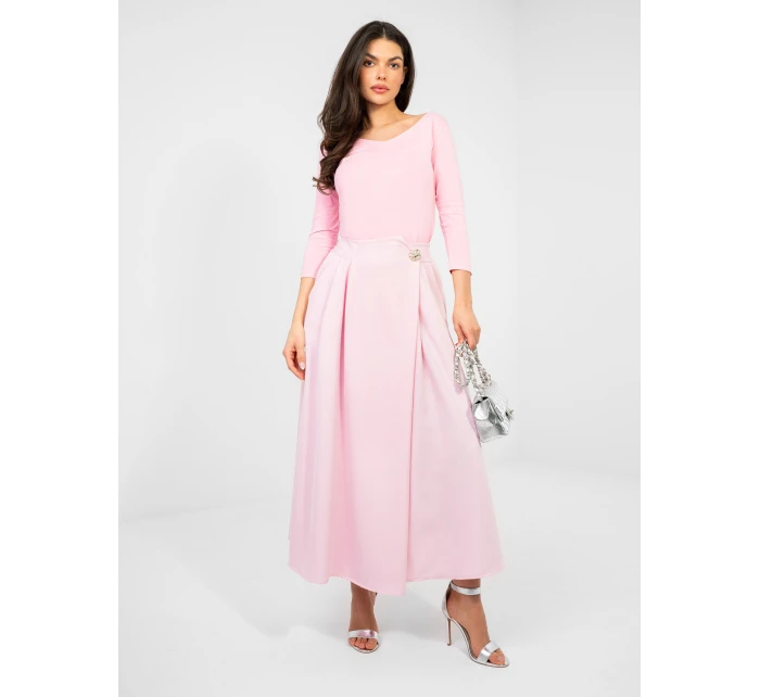 Spódnica IT SD model 22011355 jasny różowy - FPrice Spódnica IT SD model 22011355 jasny różowy - FPrice