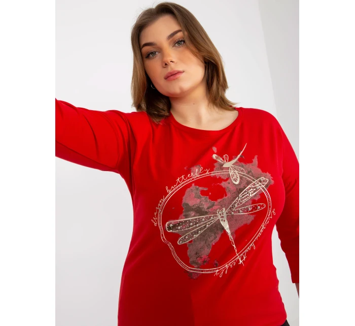 Blúzka RV BZ 8455.39 červená Blúzka RV BZ 8455.39 červená