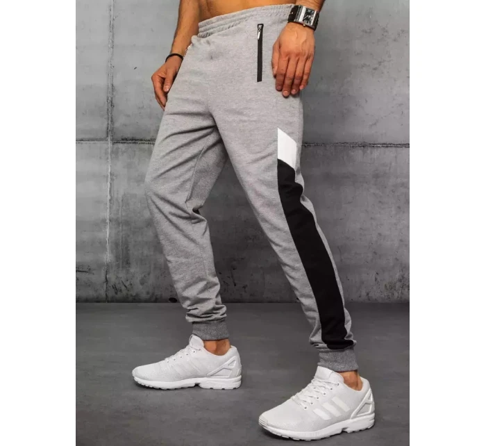 Pánské světle šedé teplákové kalhoty Dstreet model 21963035 - FashionStreet