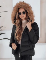 Dámska prešívaná bunda čierna FashionStreet TY5126