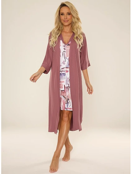 Dámská noční košile model 20519753 Violet 3XL4XL - De Lafense