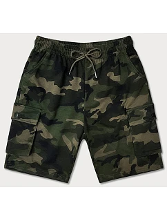 Pánske khaki šortky moro (8K282-29)