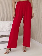 Široké nohavice červené