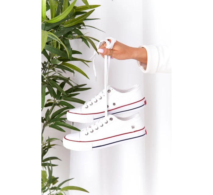 Damskie Trampki Big Star Gumowy Nosek Białe DD274336