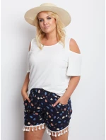 Šortky AT SN model 16156842 tmavě modrá - FPrice Šortky AT SN model 16156842 tmavě modrá - FPrice