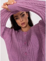 Sweter AT SW fioletowy model 18959471 - FPrice Sweter AT SW fioletowy model 18959471 - FPrice