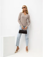 Sweter IR SW model 22303478 beżowy - FPrice Sweter IR SW model 22303478 beżowy - FPrice