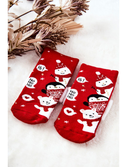 Vianočné ponožky Ho Ho Ho! Červená