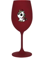 DUHOVÝ JEDNOROŽEC - bordovy pohár na víno 350 ml DUHOVÝ JEDNOROŽEC - bordovy pohár na víno 350 ml