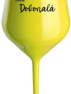 PANIC PERFECT - žltý nerozbitný pohár na víno 470 ml