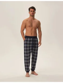 Pánske pyžamové nohavice Honor 3 42457-59X Navy Pattern - Henderson