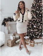 FashionStreet CY0470 béžová dámska mini sukňa OVADA