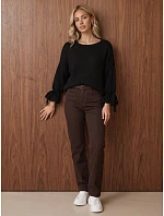 Dámský svetr oversize, černý, FashionStreet MY2601 Dámský svetr oversize, černý, FashionStreet MY2601