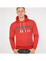 Geografické Nórsko Great DB 317 M WY8613H/GN-Red Mikina s kapucňou