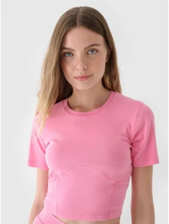 Crop top slim smooth dámsky 4F 4FRAW24TTSHF2581-54S