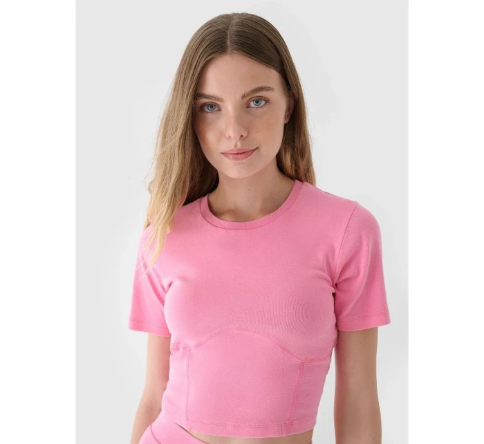 Crop top slim smooth dámský 4F 4FRAW24TTSHF2581-54S