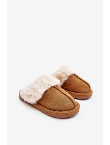 Dětské pantofle s kožešinou Camel model 21642930 - Boto
