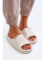 Lekkie Klapki Damskie Big Star NN274A043 Białe