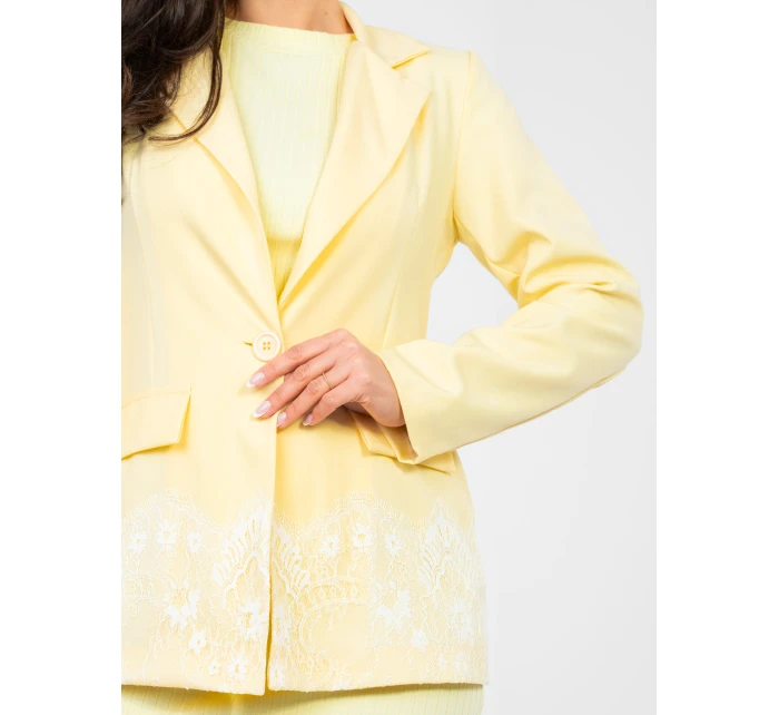 Marynarka IT MA model 22011337 jasny żółty - FPrice