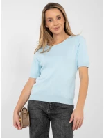 Sweter PM SW model 21923956 jasny niebieski - FPrice Sweter PM SW model 21923956 jasny niebieski - FPrice