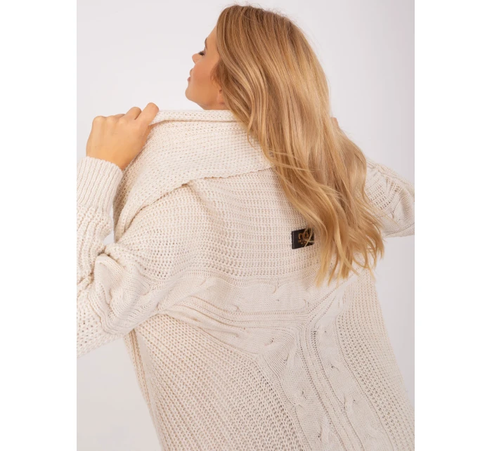 Kardigan TW SW BI model 18955437 jasny beżowy - FPrice Kardigan TW SW BI model 18955437 jasny beżowy - FPrice