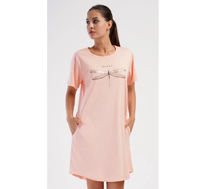 Dámske domáce šaty s krátkymi rukávmi Dragonfly