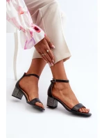 Sandále na podpätku model 195742 Step in style Sandále na podpätku model 195742 Step in style