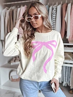 Dámska nadrozmerná mikina SOFTTIE béžová FashionStreet BY1356