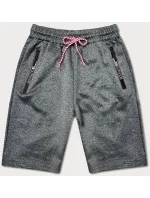 Pánske krátke šortky tmavosivé (8K200-5)
