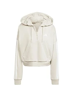 Dámska mikina adidas Essentials French Terry Quarter-Zip Hoodie beige JN1958
