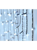 VIANOČNÝ STROMČEK SVETLÁ VONKAJŠIE SVETLO OPONA 360 VIEDOL ČASOVAČ STUDENÁ BIELA PRIEHĽADNÝ KÁBEL