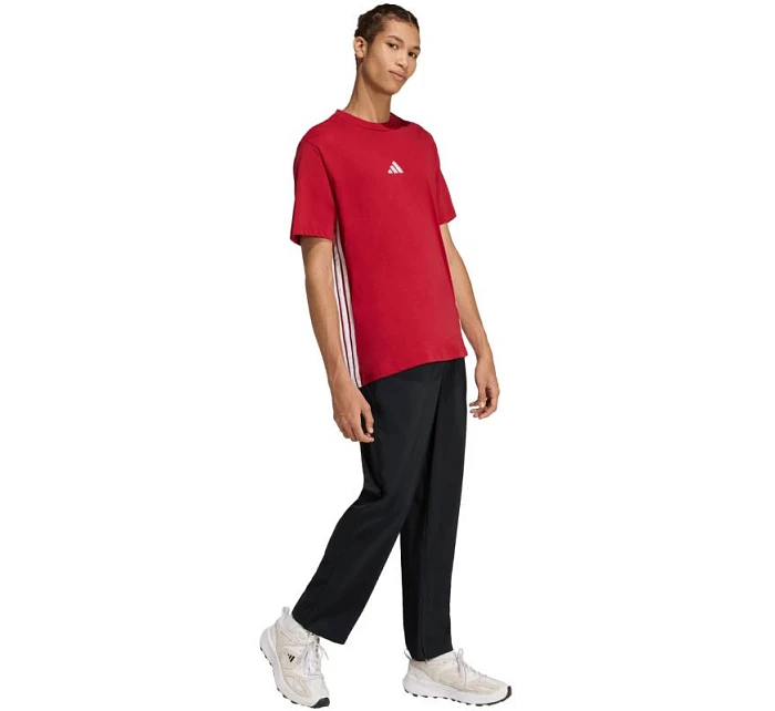 Pánské tričko Essentials 3Stripes červené model 22071176 pánské - ADIDAS