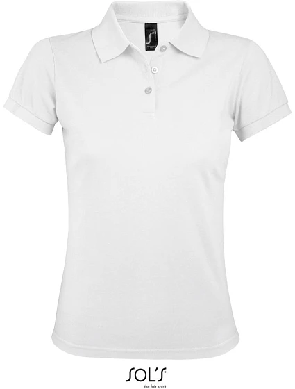 SOL'S Prime Women Dámske polo tričko z hrubej bavlny 25.0573 biele SOL'S Prime Women Dámske polo tričko z hrubej bavlny 25.0573 biele