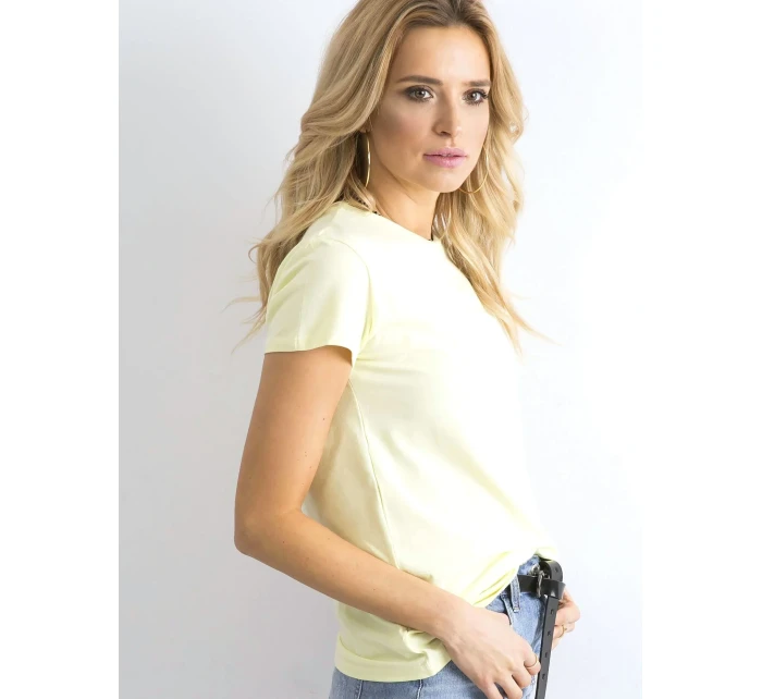 Tričko RV TS model 14824659 světle žlutá - FPrice Tričko RV TS model 14824659 světle žlutá - FPrice