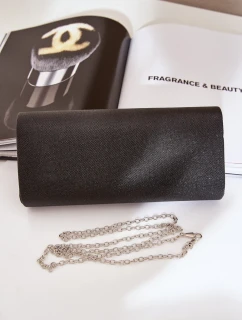 Čierna lesklá spoločenská kabelka Sastorea