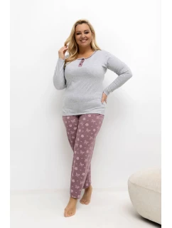 Pohodlné pyžamo pre plnoštíhly model 221187 Forever Pink