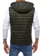 Pánska prešívaná zelená vesta FashionStreet TX4034
