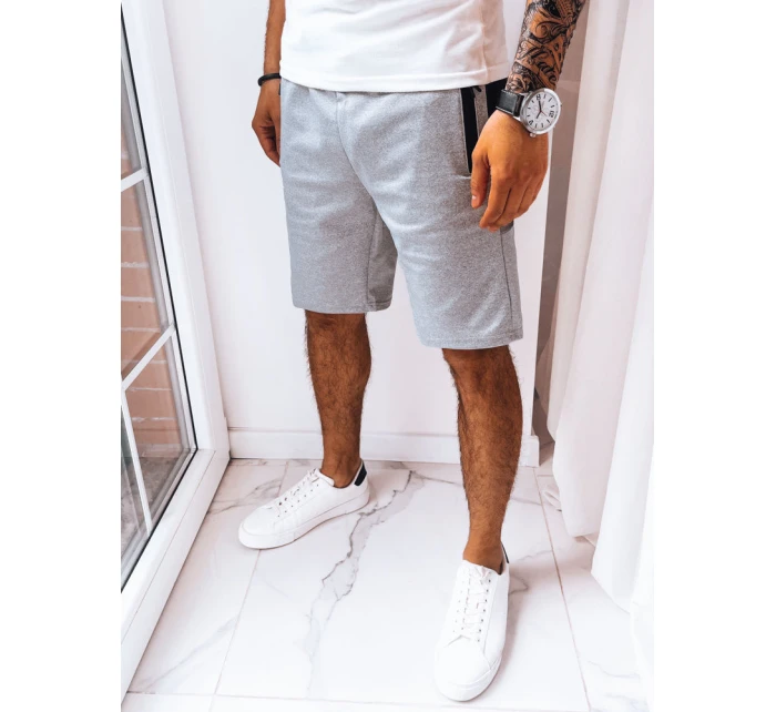 FashionStreet pánske svetlosivé teplákové šortky SX2256