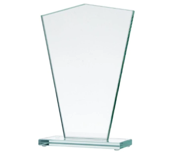 Sklenená trofej s matným podstavcom