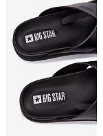 Kožené pánské pantofle Big Star model 22064034 Černé - Big Star Shoes