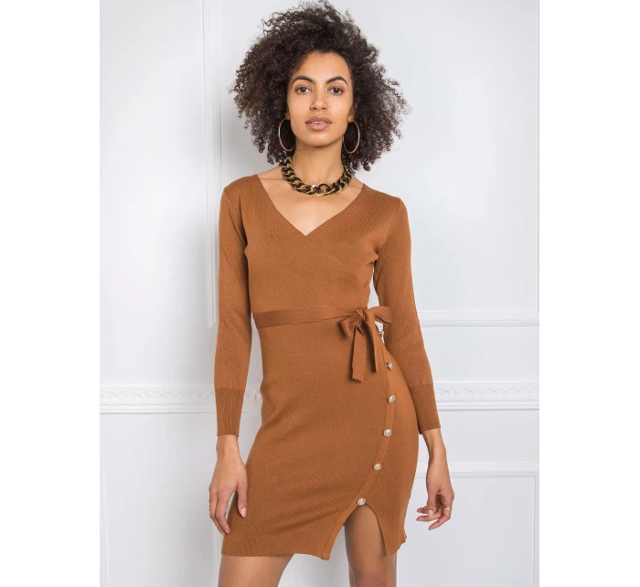 Šaty EM SK model 16327204 světle hnědá - FPrice