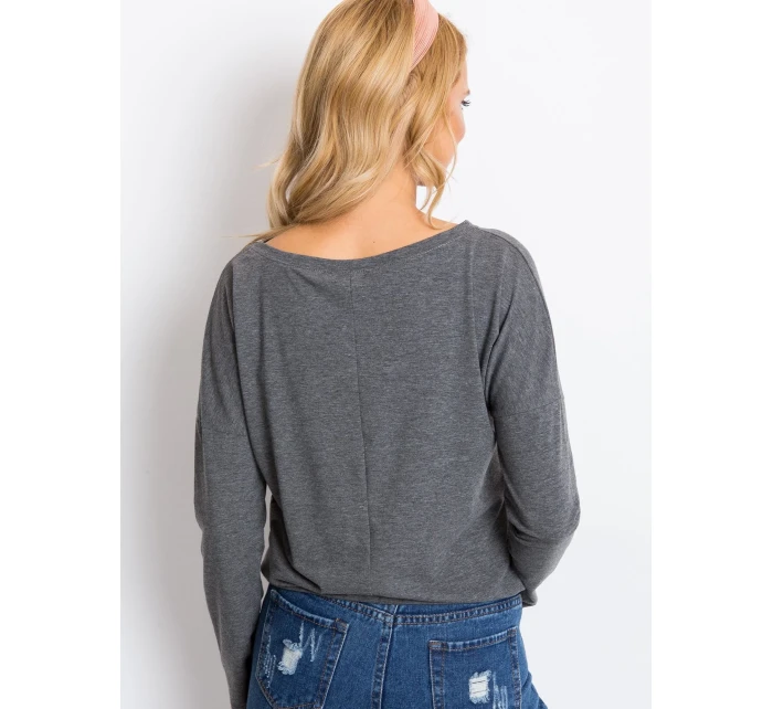 Blúzka RV BZ 5122.04P tmavo šedá