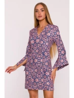 model 21296058 Šaty s potiskem a širokými manžetami model 3 - Moe