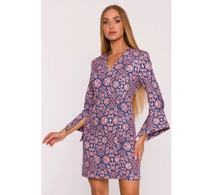 model 21296058 Šaty s potiskem a širokými manžetami model 3 - Moe