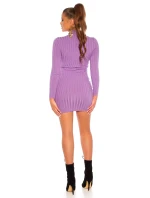 Sexy pletené šaty model 20731806 černé - FPrice