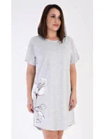 Dámská noční košile s krátkým rukávem model 18728710 - Vienetta Dámská noční košile s krátkým rukávem model 18728710 - Vienetta