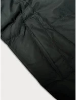 Krátká dámská prošívaná zimní bunda v army barvě model 21247089 - J.STYLE