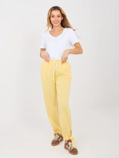 Nohavice MI SP P6845.68 svetložltá
